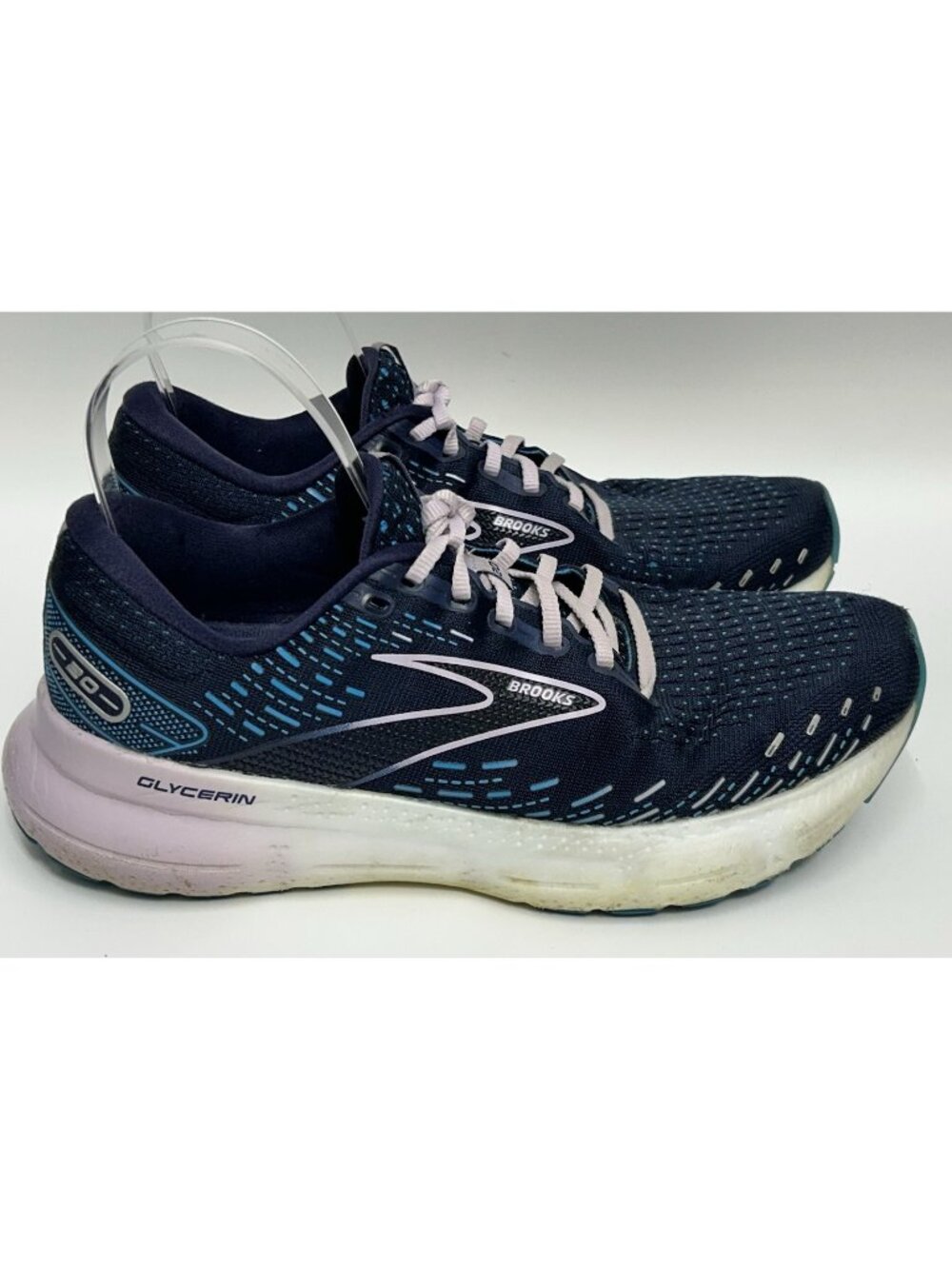 Brooks Glycerin 20 Womens Size 10B Running Shoes Peacoat/ Ocean/Pastel Lilac